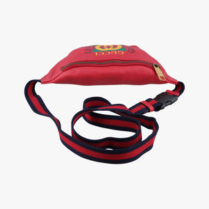 Vintage Gucci Print Red Leather 527792 bum bag/waist bag | stylenewstar