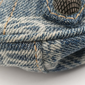 Pre-owned Balenciaga Le Cagole mini Blue denim shoulderbag | stylenewstar