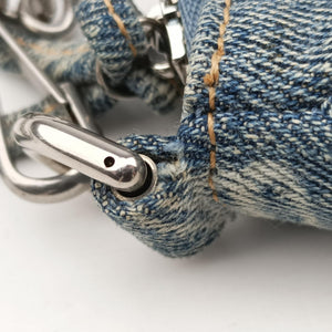Pre-owned Balenciaga Le Cagole mini Blue denim shoulderbag | stylenewstar