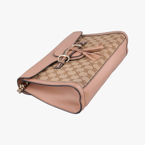 Vintage Gucci Emily Beige×pink canvas×leather 295402 shoulderbag | stylenewstar