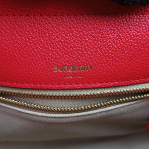 Pre-owned Burberry Title Red Leather handbag | stylenewstar