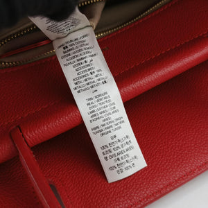 Pre-owned Burberry Title Red Leather handbag | stylenewstar