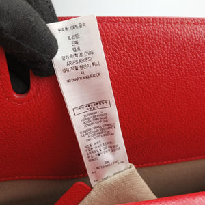 Pre-owned Burberry Title Red Leather handbag | stylenewstar
