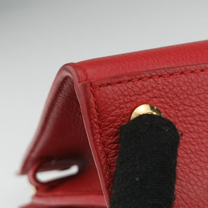 Pre-owned Burberry Title Red Leather handbag | stylenewstar