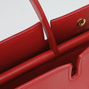 Pre-owned Burberry Title Red Leather handbag | stylenewstar