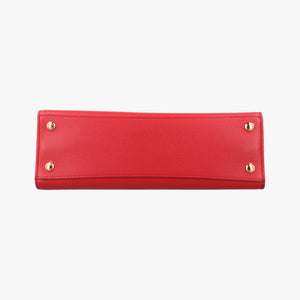 Pre-owned Burberry Title Red Leather handbag | stylenewstar