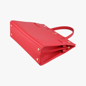 Pre-owned Burberry Title Red Leather handbag | stylenewstar