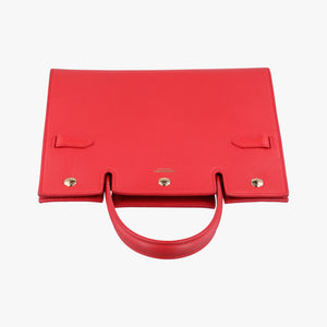 Pre-owned Burberry Title Red Leather handbag | stylenewstar