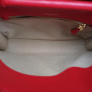 Pre-owned Burberry Title Red Leather handbag | stylenewstar