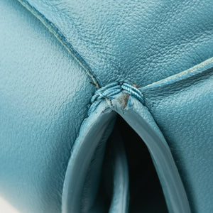 Pre-owned Bottega Veneta Padded Cassette Blue lambskin shoulderbag | stylenewstar