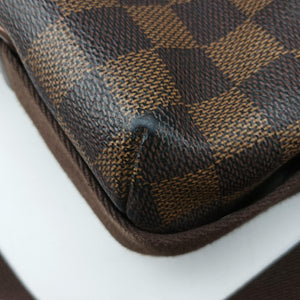 Pre-owned Louis Vuitton BROOKLYN MM EBENE Damier Canvas N51211 shoulderbag | stylenewstar