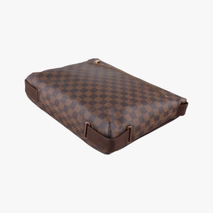 Pre-owned Louis Vuitton BROOKLYN MM EBENE Damier Canvas N51211 shoulderbag | stylenewstar