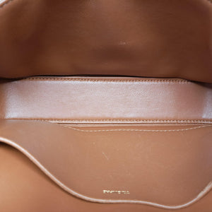 Pre-owned Celine Teen Triomphe White PVC coated canvas shoulderbag | stylenewstar