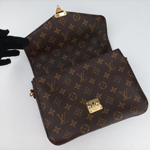 Pre-owned Louis Vuitton Pochette Metis MM Brown Monogram Canvas M44875 shoulderbag | stylenewstar