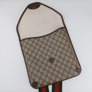 Pre-owned Gucci Neo Vintage GG Medium Messenger Beige×red×green PVC coated canvas×Leather 598604 shoulderbag | stylenewstar