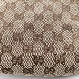 Pre-owned Gucci GG Hobo Brown canvas 232950 shoulderbag | stylenewstar