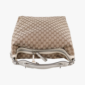 Pre-owned Gucci GG Hobo Brown canvas 232950 shoulderbag | stylenewstar