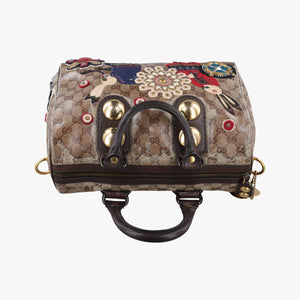 Secondhand Gucci Babushka Multicolour PVC coated canvas 207775 handbag | stylenewstar