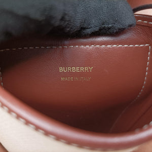 Pre-owned Burberry Anne Beige×Brown Canvas×Leather shoulderbag | stylenewstar