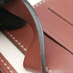Pre-owned Burberry Anne Beige×Brown Canvas×Leather shoulderbag | stylenewstar