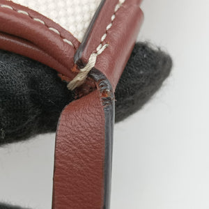 Pre-owned Burberry Anne Beige×Brown Canvas×Leather shoulderbag | stylenewstar