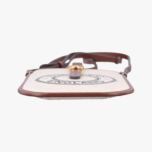 Pre-owned Burberry Anne Beige×Brown Canvas×Leather shoulderbag | stylenewstar