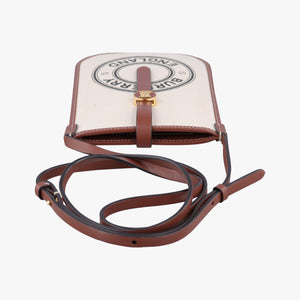 Pre-owned Burberry Anne Beige×Brown Canvas×Leather shoulderbag | stylenewstar