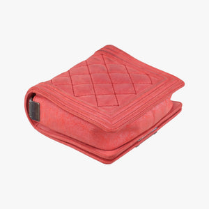 Pre-owned Chanel BOY CHANEL Red Leather A67952 shoulderbag | stylenewstar