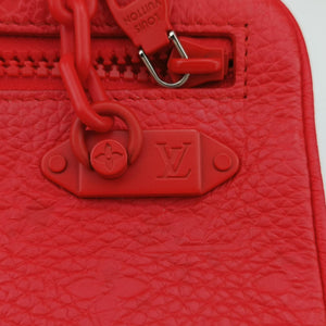 Pre-owned Louis Vuitton Pochette Volga Red Monogram Empreinte M53555 clutchbag | stylenewstar