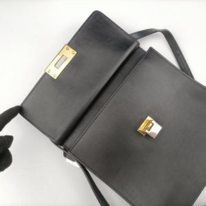 Pre-owned Balenciaga Le Dix Cartable Black leather shoulderbag | stylenewstar