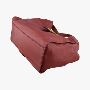 Secondhand Gucci Soft Stirrup Burgundy Leather 296856 shoulderbag | stylenewstar