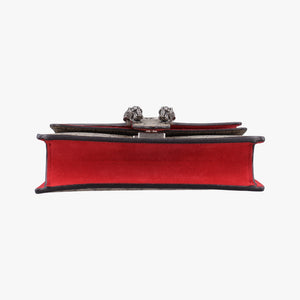 Pre-owned Gucci Dionysus beige×red PVC coated canvas × suede 421970 shoulderbag | stylenewstar