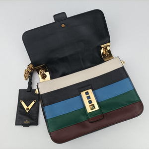 Pre-owned Valentino B-Rockstud Multicolour leather shoulderbag | stylenewstar