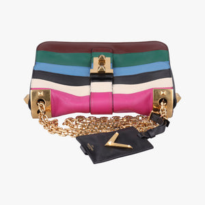 Pre-owned Valentino B-Rockstud Multicolour leather shoulderbag | stylenewstar
