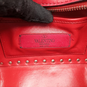 Pre-owned Valentino Rockstud Red Leather shoulderbag | stylenewstar