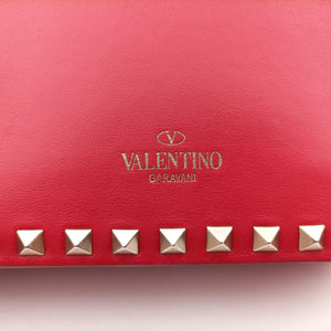 Pre-owned Valentino Rockstud Red Leather shoulderbag | stylenewstar