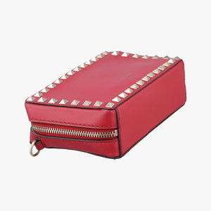 Pre-owned Valentino Rockstud Red Leather shoulderbag | stylenewstar