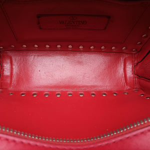 Pre-owned Valentino Rockstud Red Leather shoulderbag | stylenewstar
