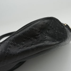 Pre-owned Gucci Diamante Black Leather 208463 shoulderbag | stylenewstar