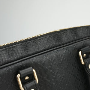 Pre-owned Gucci Diamante Black Leather 208463 shoulderbag | stylenewstar