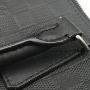 Pre-owned Louis Vuitton Porte Documents Jour Noir Damier Graphite N48224 handbag | stylenewstar