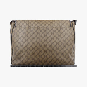 Pre-owned Gucci messenger Beige × brown GG canvas×Leather 222291 shoulderbag | stylenewstar