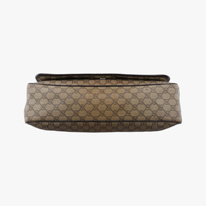 Pre-owned Gucci messenger Beige × brown GG canvas×Leather 222291 shoulderbag | stylenewstar