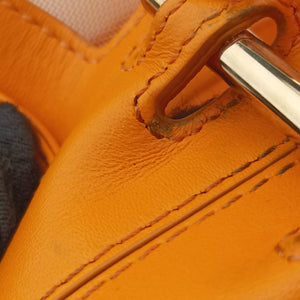 Pre-owned Fendi Mon Tresor Mini Bucket Orange mesh×Calf Leather 8BS010 shoulderbag | stylenewstar