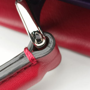 Pre-owned Fendi PEEKABOO MEDIUM Red Leather 8BN290 shoulderbag | stylenewstar