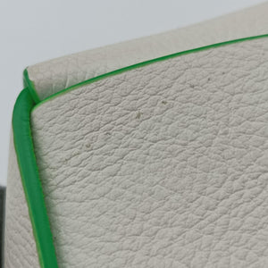 Vintage Bottega Veneta candy cassette White×green Leather shoulderbag | stylenewstar
