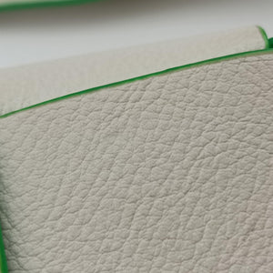 Vintage Bottega Veneta candy cassette White×green Leather shoulderbag | stylenewstar