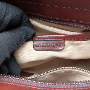Pre-owned Burberry Beat Check Brown × Beige × Black Canvas × Leather shoulderbag | stylenewstar
