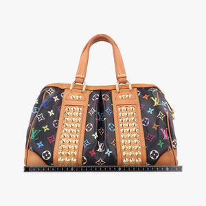 Pre-owned Louis Vuitton COURTNEY MM Noir Monogram Multicolor M45642 shoulderbag | stylenewstar