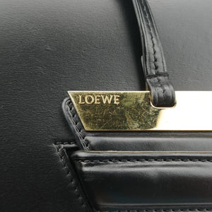 Secondhand Loewe Barcelona Black Leather shoulderbag | stylenewstar